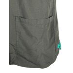 Med Couture Energy Scrub Top XS | Black Medical Uniform with Teal Trim Workwear Photo 7