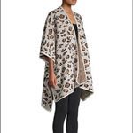 Marcus Adler Oversized Leopard Cheetah‎ Cardigan Poncho Cream Brown One Size Size undefined Photo 13