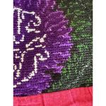 Mexican Embroidered Peasant Blouse Floral Ethnic Authentic Pink Purple Top Sz M Size M Photo 10