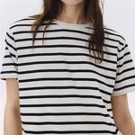 H&M Nwt  Classic Black and White Striped Women's Top s Photo 0