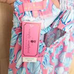 Simply Southern  Womens Dress Size M Pink Blue Shell Print Beachy Coastal Resort Photo 7