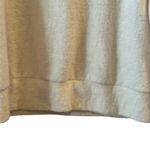 Anthropologie Eri + Ali Women's Ruffle Sleeve Cream Sweater Soft Fuzzt Size S Photo 4