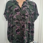 Torrid  Sz 4 Camouflage Button-Up Shirt Photo 6