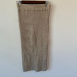 Eleven Six Womens‎ Nude Eve Knit Skirt Pencil Ribbed Alpaca Size Medium NWOT Tan Photo 2