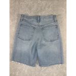Madewell  Shorts Women's Size 24 Baggy Denim‎ Blue Jean Bermuda Button Fly Photo 7