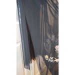 Coco + Jaimeson Women Sz M Black Mesh Dress Tunic Boho Embroidered UNLINED Size M Photo 5