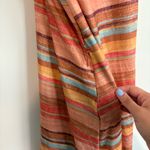 prAna  Francesca Striped Active‎ Dress orange yellow size large Photo 6