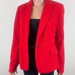 British Khaki Women's Red Blazer Size Medium Photo 0