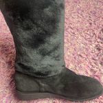 Stuart Weitzman  Suede Faux Fur Calf Snow Boots black size 9.5 Photo 4