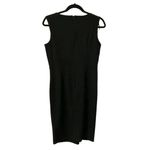 Enfocus Studio Black Cocktail Dress Size 6 - Gold Accent Knee Length Photo 1