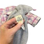 L. L. Bean women's pink/purple‎ plaid XL button down fleece lined shacket Purple Photo 5