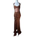 RUNAWAY THE LABEL Tallula Maxi Dress in Espresso New Small Womens Gown Photo 3