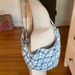Purrr Melrose Blue White Gingham Spaghetti Straps Crop Top, one size Photo 3