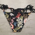 Agua Bendita ππ Aldana Moss Bikini Bottom ~ Black Floral Print Medium NWT Photo 11