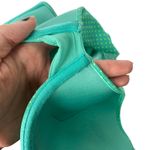 Aerie  Nina Polka Dot Ruffle Halter Padded Bikini Top 36D Green Retro Swimwear Photo 7