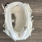 Sincerely Jules I Pearl Bow Clutch w/ Crossbody ✨ White Photo 6