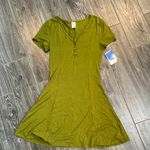 Abound  Olive Green V neck Dress size small NWT super soft and flowy Photo 0