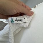 Lapogee Women’s White Embroidered Dress Sz M Spaghetti Strap Ruffle Hem Boho Size M Photo 5