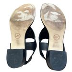 Michael Kors Black Studded Valencia Thong Block Low Block Heel Sandals Size 5.5 Photo 4