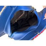 HANDMADE Mexican Inspired Muneca Doll Backpack Blue Photo 5