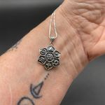 Religious Spiritual Symbols Sterling Silver Necklace Photo 1