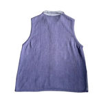 Blair Vintage  Women's Embroidered Knit Sweater Vest Full‎ Zip Size Large Photo 2