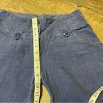 Elevenses Anthropologie  100% Linen Pants Blue Womens Size 4 Wide Leg Trousers Photo 2