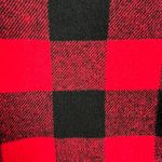 Thread and Supply  Vest Womens Small Red Black Buffalo‎ Plaid Sherpa Lined Zip Up S Photo 6