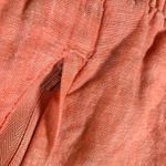 Athleta Linen Shorts Womens Size 20 Coral Drawstring Elastic Waist Coastal Photo 3
