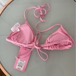 Stoney Clover Lane NWT Stoney Clover Pink triangle bikini bathing suit top XXS Photo 2
