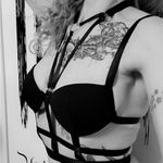 Black Festival Punk Bralette Harness New Photo 1