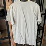 Lucy Jaynes lip graphic tee beauty mark beige crew oversized tshirt short sleeve Tan Size M Photo 4