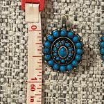 Jenavi Silver and Turquoise Beaded Earrings Blue Photo 6