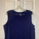 White Stag  Navy Blue Scoop Neck Sleeveless Tank XL Photo 4