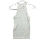 Commando  Women Studio Ribbed Haltered Neck Tank Top White Size Small/Medium Photo 1