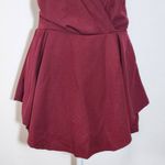 Purple Snow  Oxblood Romper NWT Size XL Burgundy Sleeveless Short Romper Photo 2