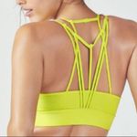 Fabletics  Macey Strappy Sports Bra Yellow Green Medium Support Padded XS VEUC Photo 1
