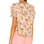 Amanda Uprichard Merris Top in Pink Floral - M Photo 2