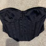 Garage  Black Corset Crop Top Photo 0