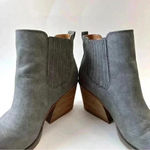 Kork-Ease KORKS Grey Leather‎ Heeled Women’s Booties Size 10M Photo 5