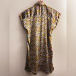 Compania Fantastica 70s Retro Vibe tiger Whimsical Safari Animal Print Dress S Green Photo 1