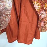 American Eagle  AEO Floral Tie Back Midi Tube BOHO A-Line Orange Dress XL NEW Photo 13