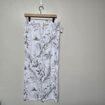 Haven Well Within Organic Cotton Jersey Tropical Toile Robe Matching Pants Sz XS White Photo 4