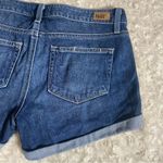 Paige Low Rise Micro Mini Cuffed Jimmy Jimmy Short Denim Medium Wash Jean Sz 25 Photo 5