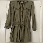 American Eagle Women's One Piece Outfit Workwear Jumpsuit Army Green Size Medium Photo 4