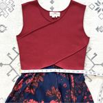 Sachin + Babi  Crossover Pleated Floral Midi Dress Size 10 Photo 6