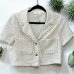 Storia Anthropologie  NWOT Tweed Cropped Jacket Medium Photo 0