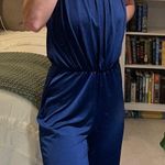 Hidden heart Navy Cotton Jumpsuit Photo 0