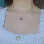 Edison Natural Purple Pearl Necklace Photo 2