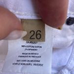 Paige  Distressed Denim Shorts‎ White Photo 7